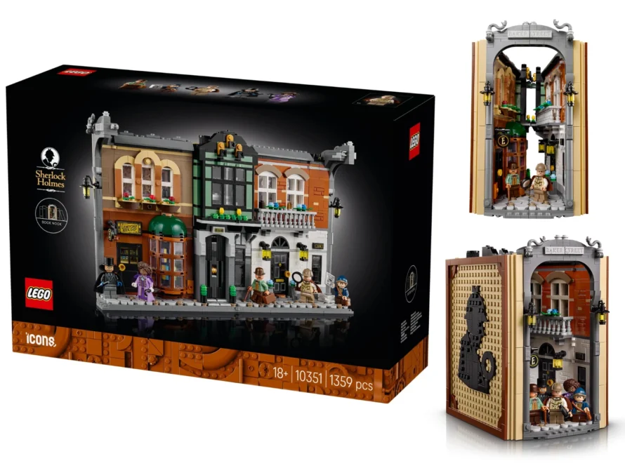 [六月新品] 藏在書櫃裡的謎團：LEGO 10351 Sherlock Holmes 福爾摩斯書角帶你重回貝克街 221B！