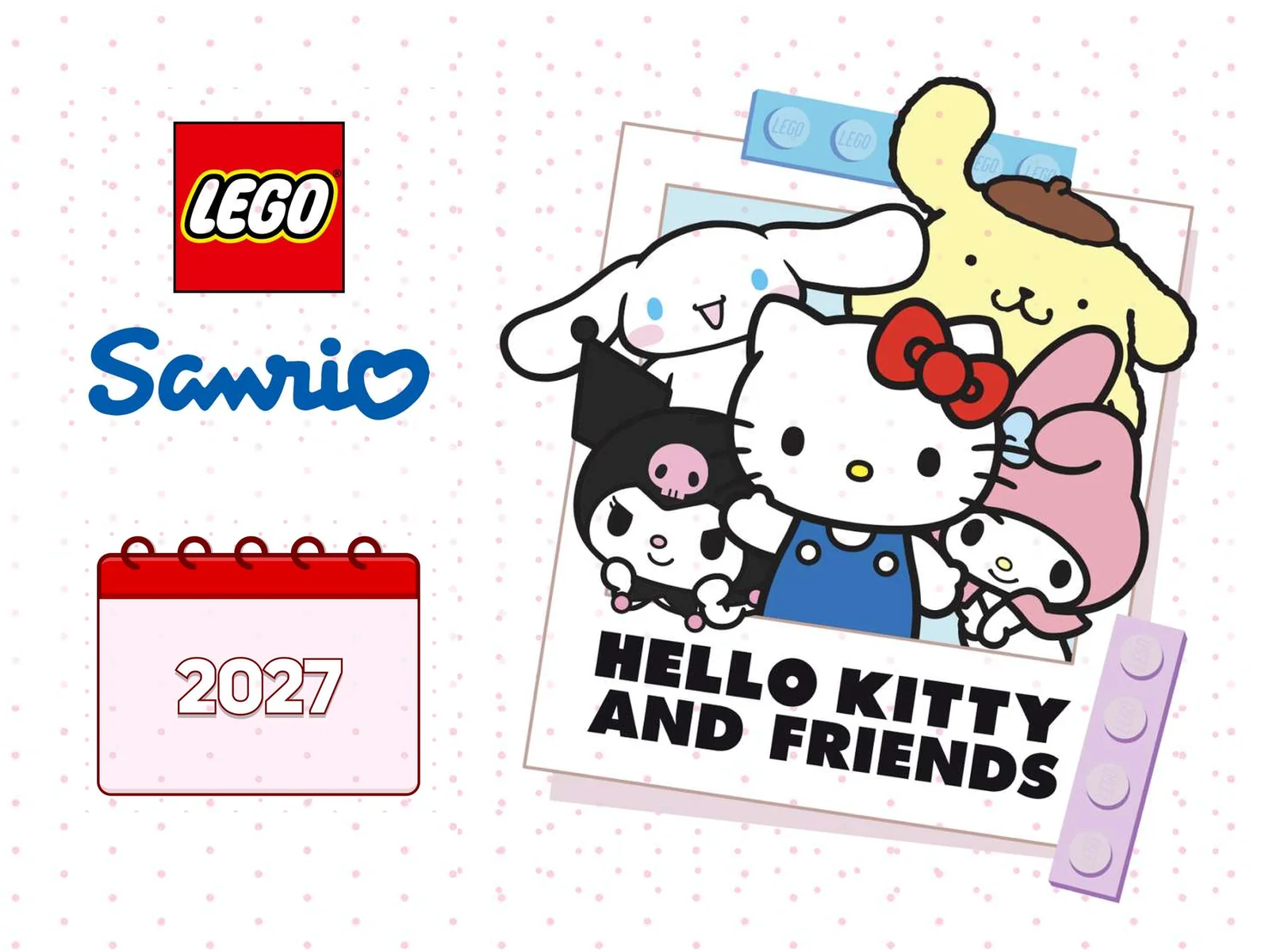 [News] 最可愛的樂高！LEGO x Sanrio Hello Kitty and Friends 2027 登場！