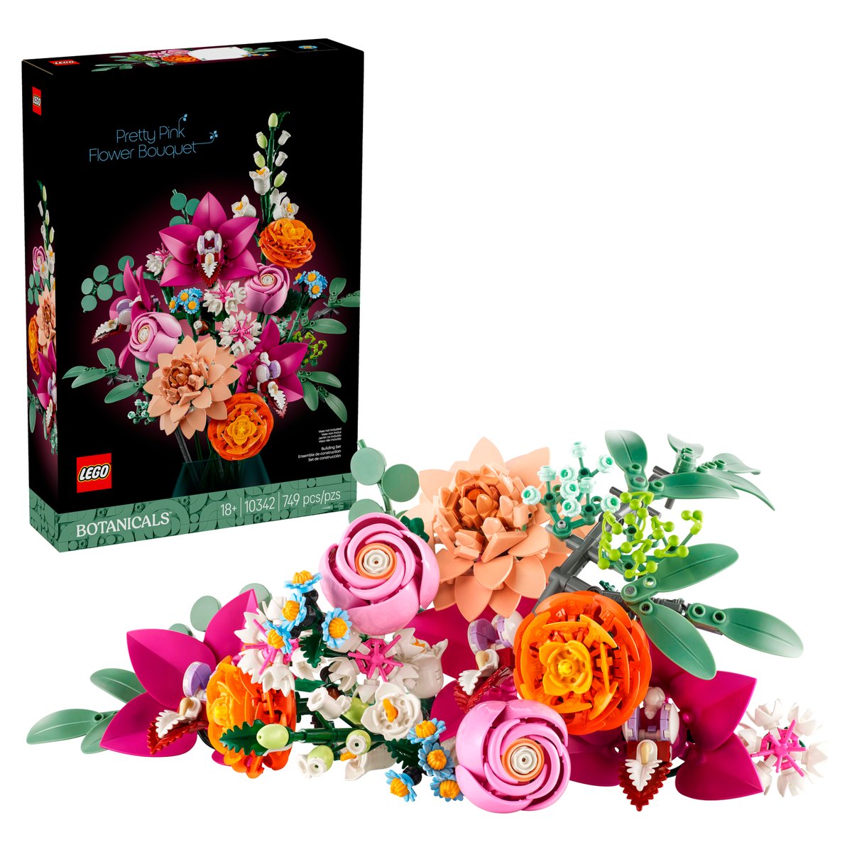 LEGO 10342 優雅粉紅花束