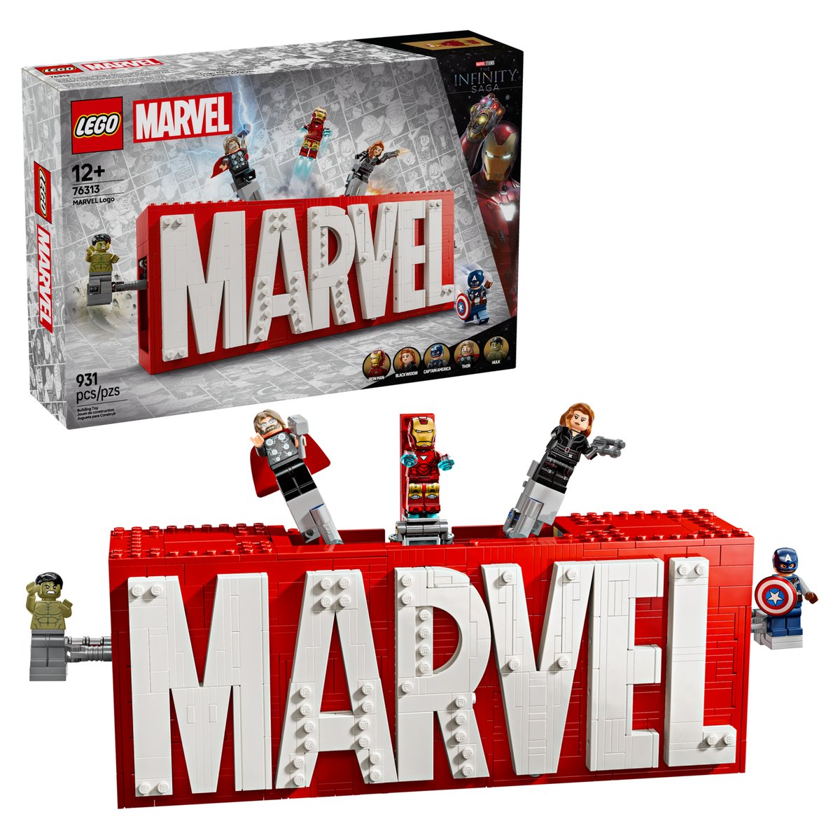 LEGO 76313 漫威人偶標誌盒