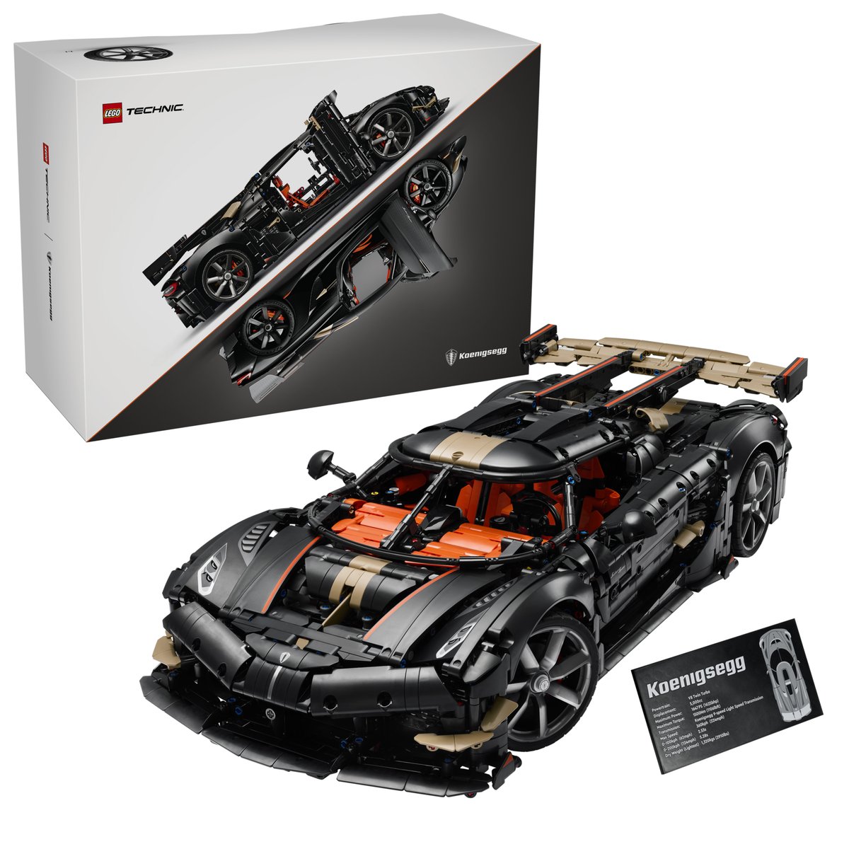 LEGO 42232 Koenigsegg Sadair's Spear 巔峰超跑